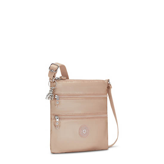 Kipling Keiko Metallic Crossbody Mini Veske Gull | NO 1880HA